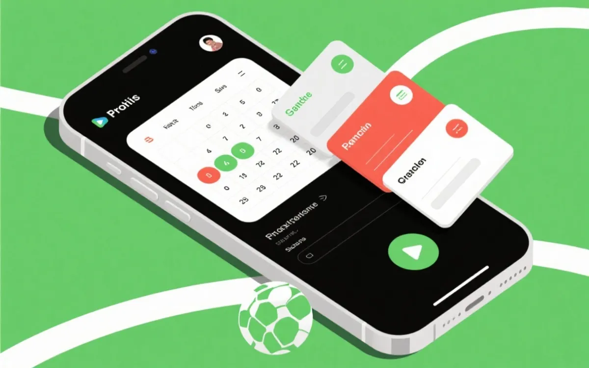 手机看球应用选择与入口示意图